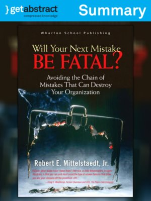 cover image of Will Your Next Mistake Be Fatal? (Summary)